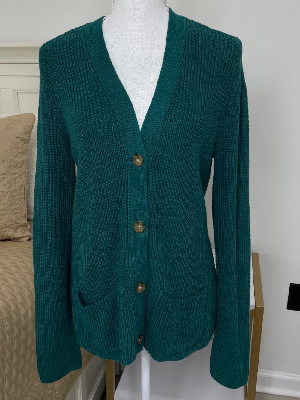Lands End Cardigan Sweater Size Small
